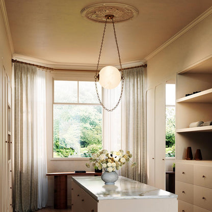 Petra LED Pendant Light in living room.