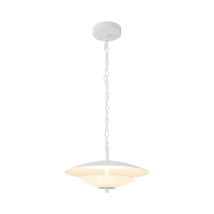 Prescott LED Pendant Light in Antique White (15.625-Inch).