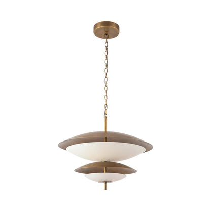 Prescott LED Pendant Light in Vintage Brass (23.625-Inch).