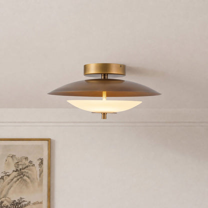 Prescott LED Semi Flush Mount Ceiling Light in Detail.