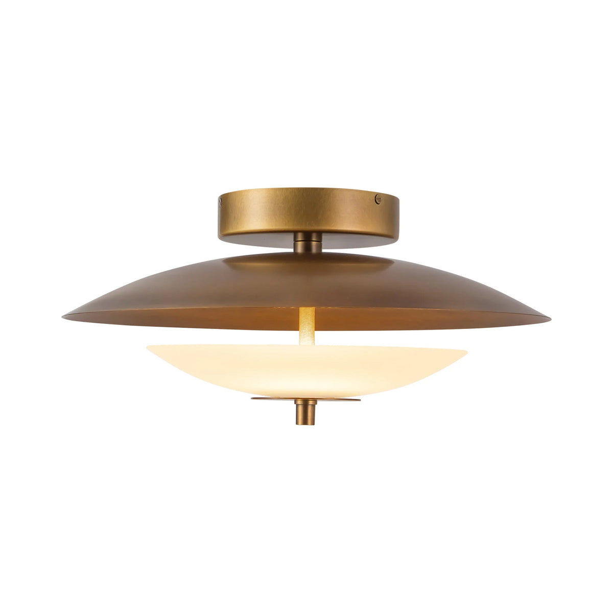 Prescott LED Semi Flush Mount Ceiling Light in Detail.