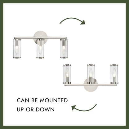 Revolve Bath Vanity Wall Light in Detail.