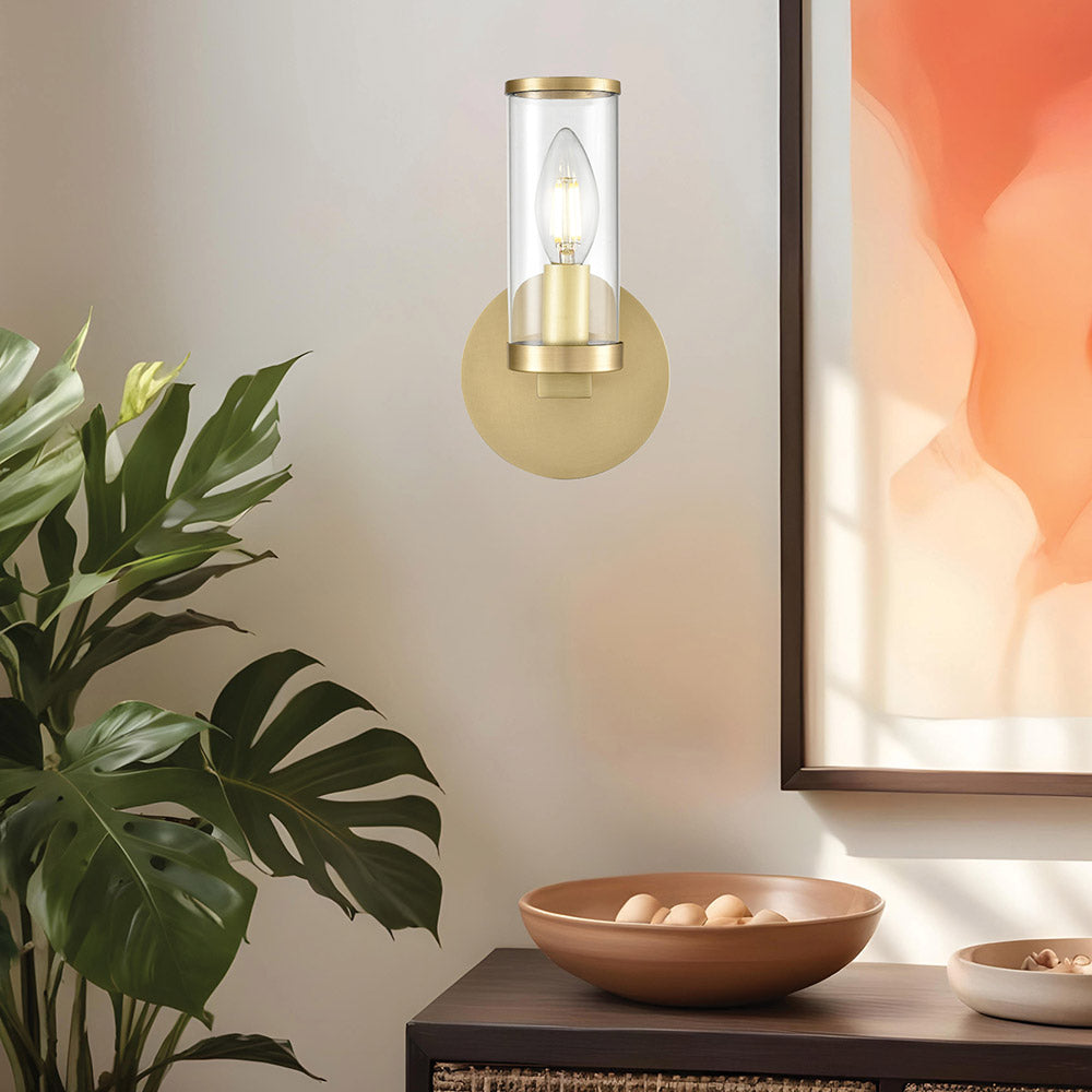 Revolve Bath Wall Light in living room.