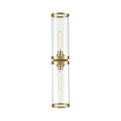 Revolve II Wall Light in Natural Brass (2-Light).