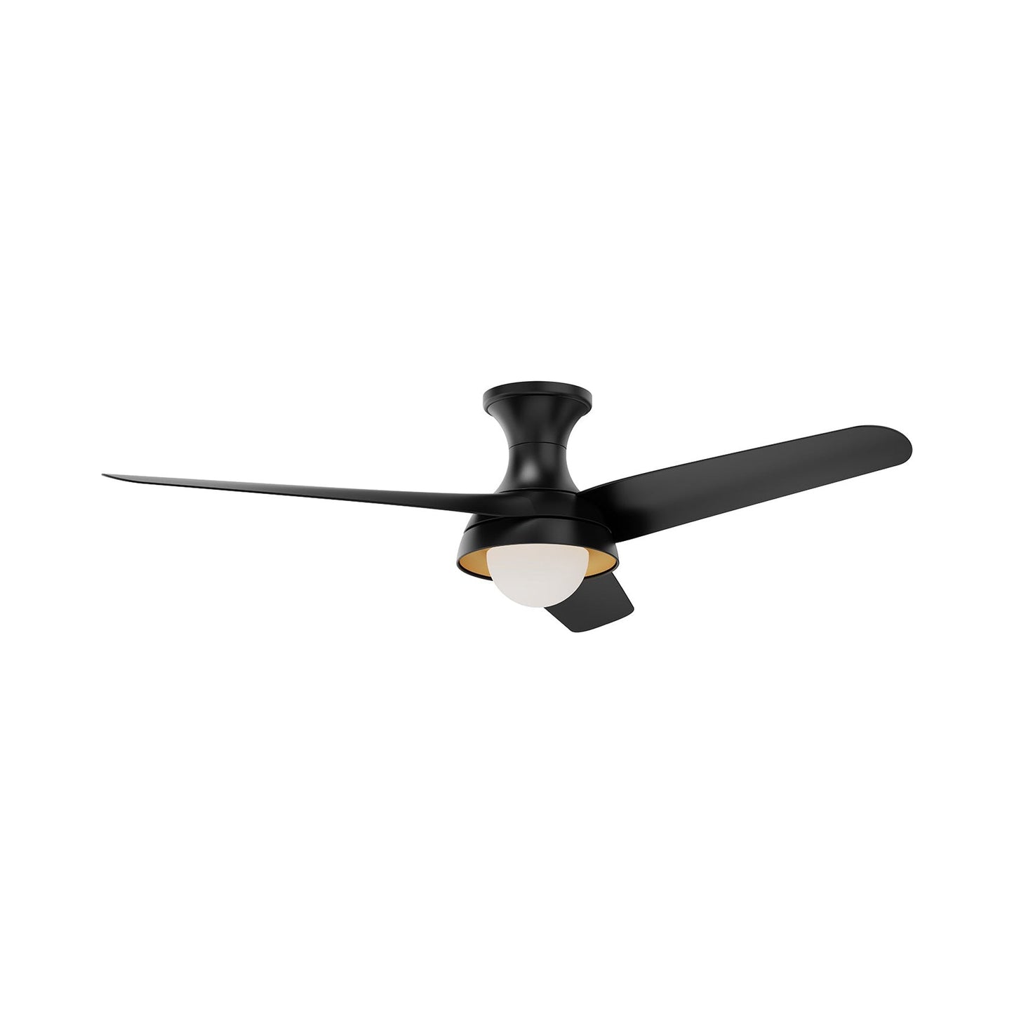 Rubio-H Hugger LED Ceiling Fan in Matte Black.