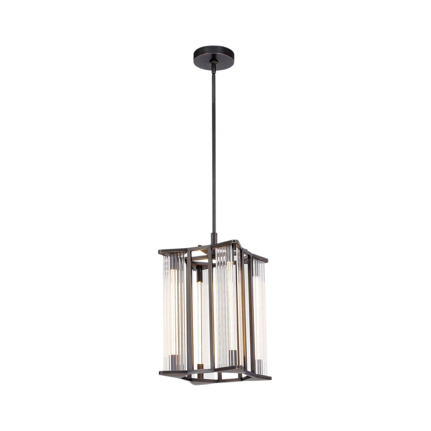 Sabre LED Pendant Light in Urban Bronze.