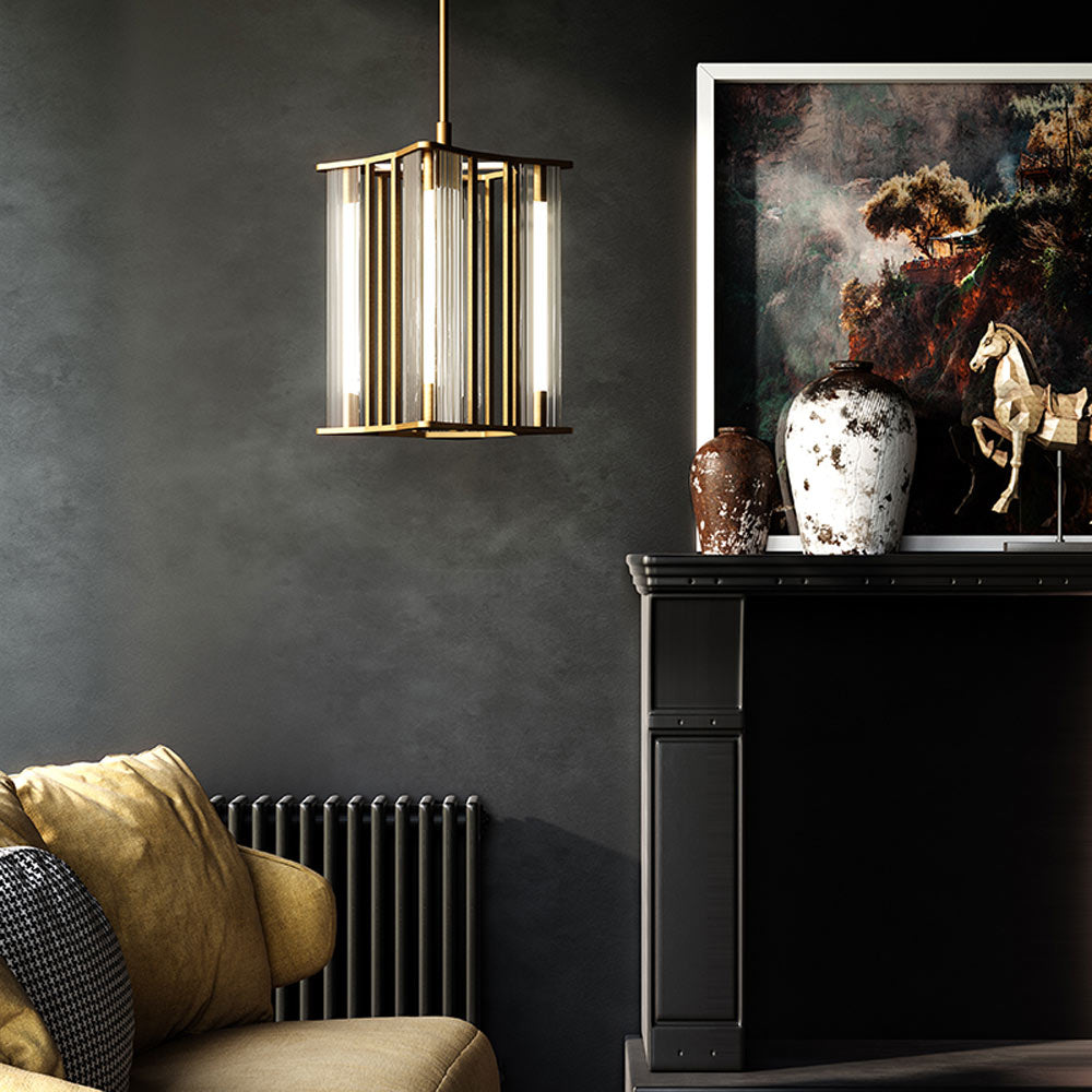 Sabre LED Pendant Light in living room.