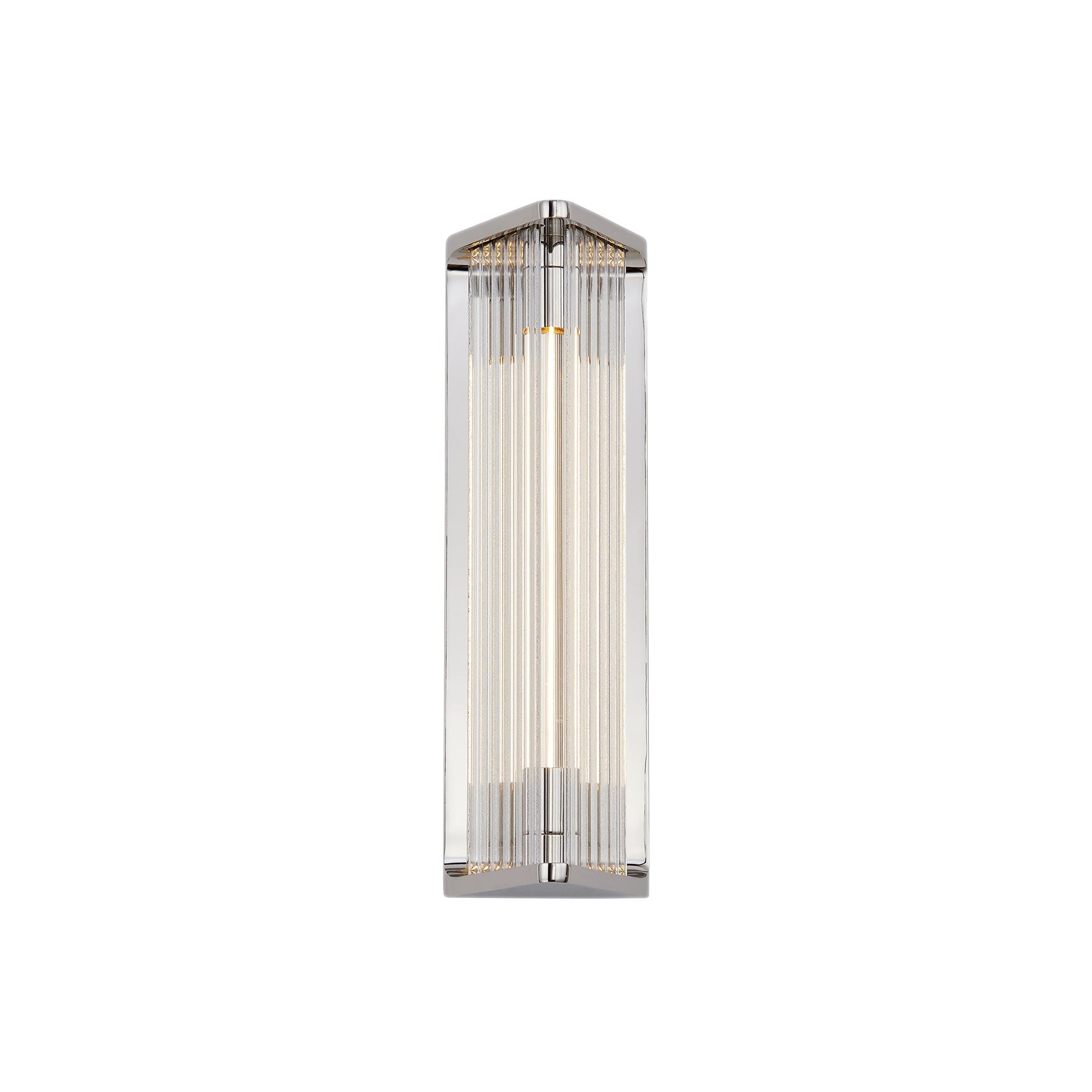 Sabre LED Vanity Wall Light in Polished Nickel (Small).