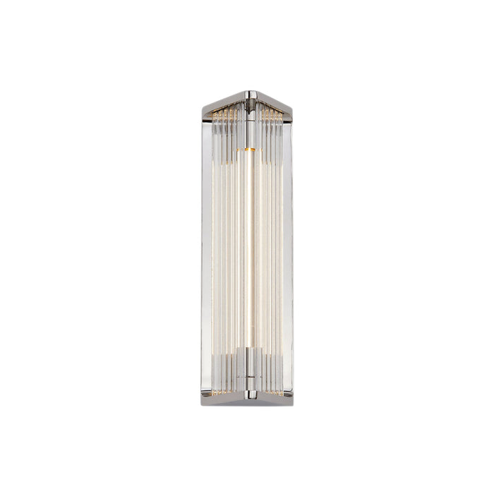 Sabre LED Vanity Wall Light in Polished Nickel (Small).