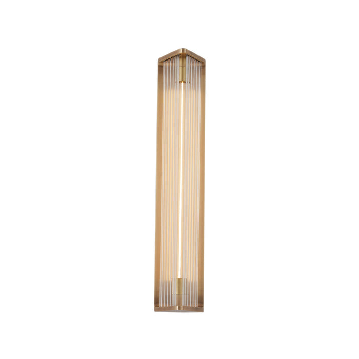 Sabre LED Vanity Wall Light in Vintage Brass (Medium).