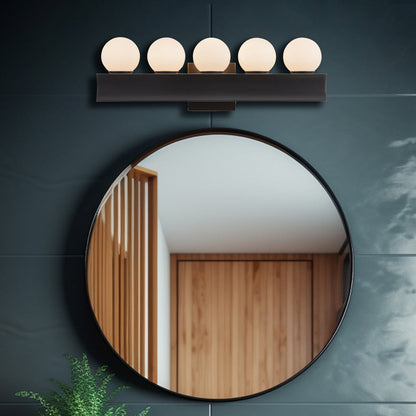 Sinclair LED Bath Vanity Light in bathroom.