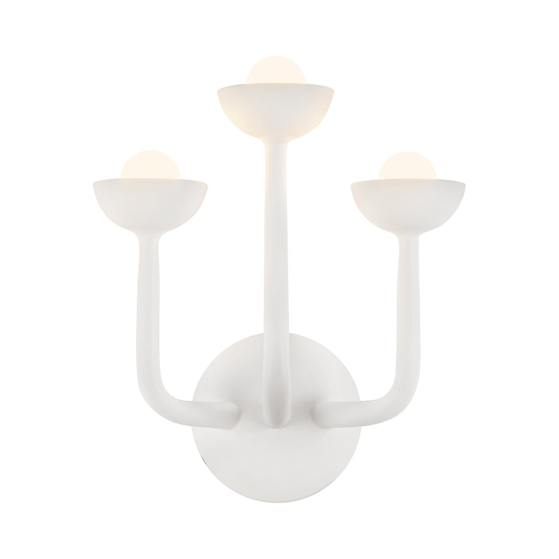 Spade LED Bath Vanity Light in Antique White.