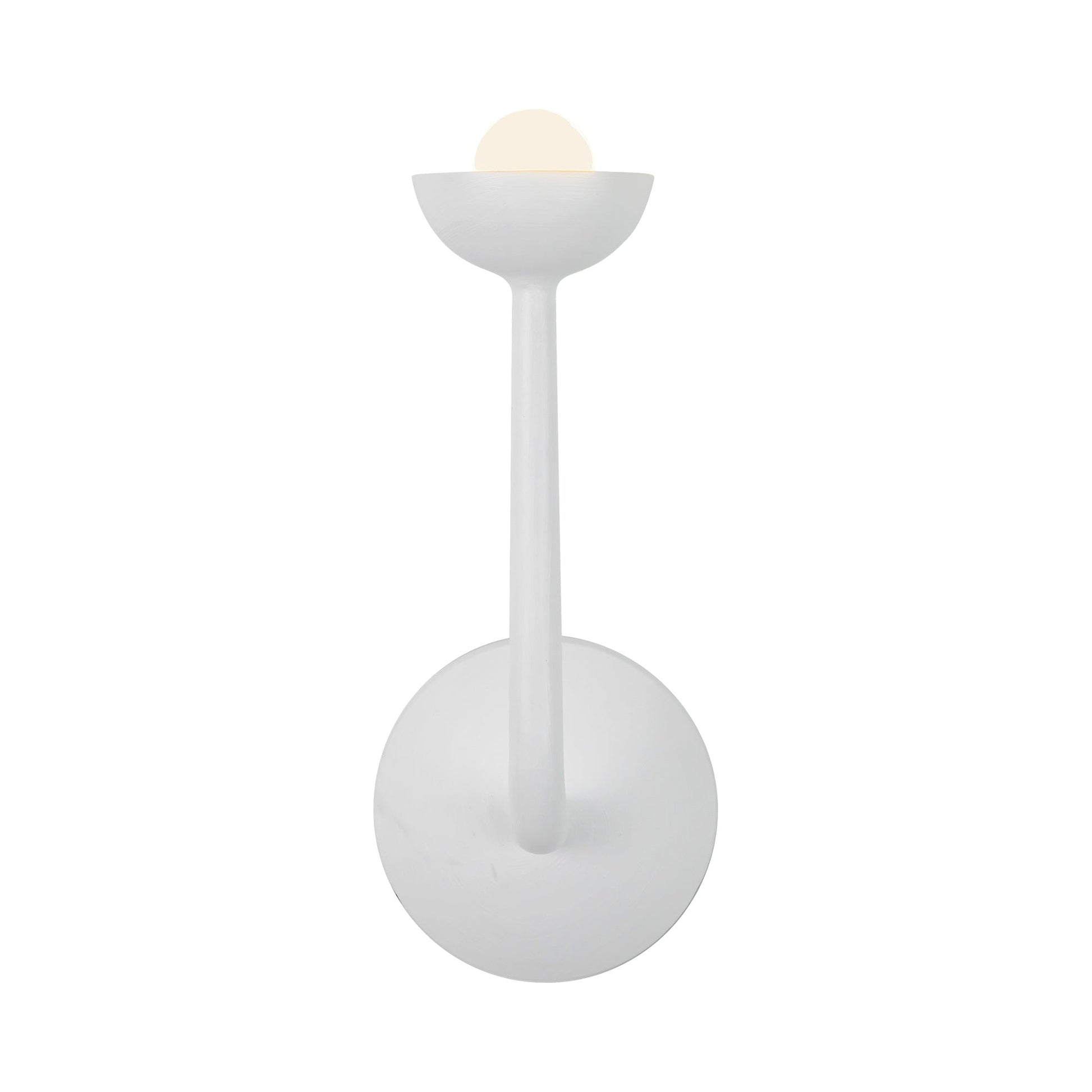 Spade LED Bath Wall Light in Antique White.