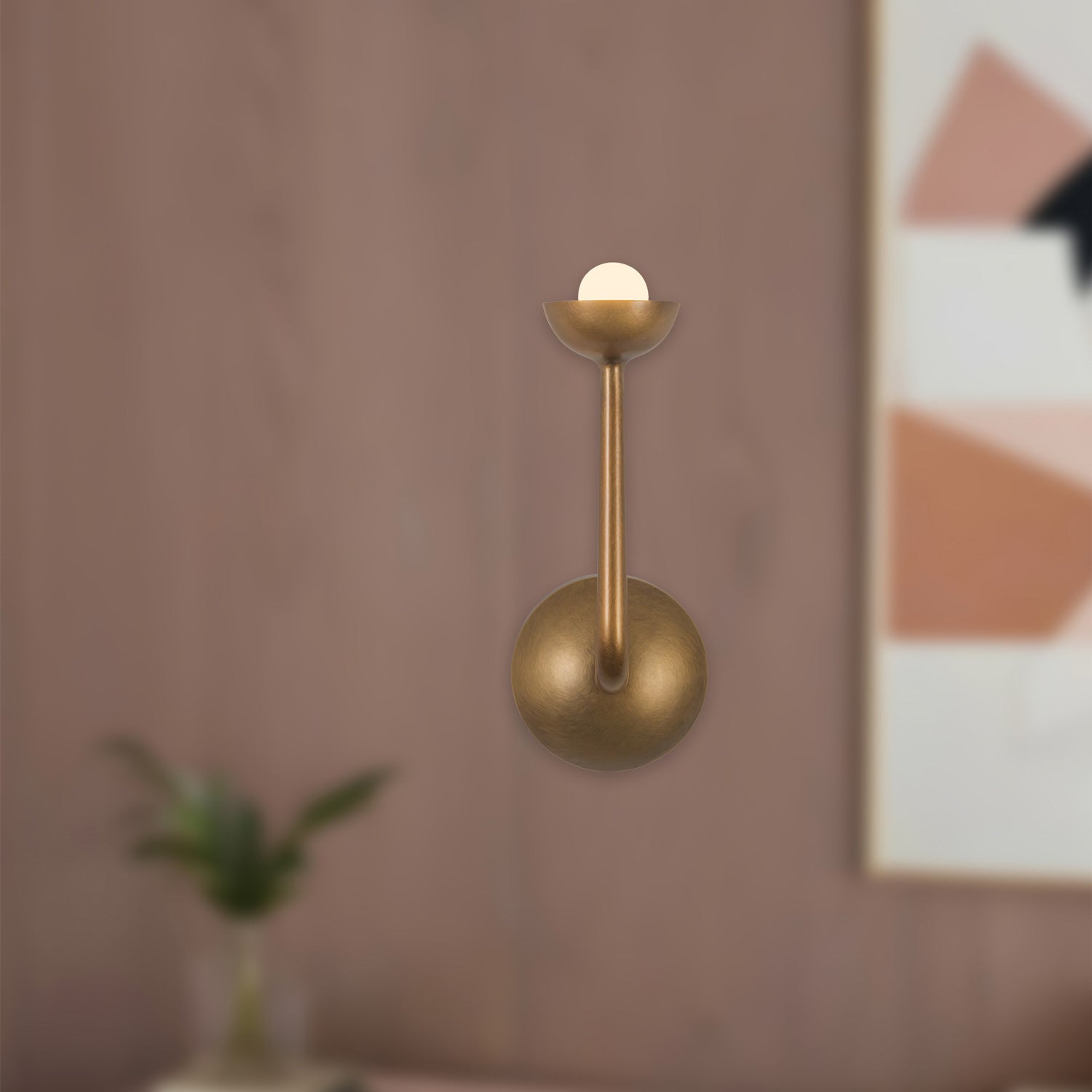Spade LED Bath Wall Light in Detail.