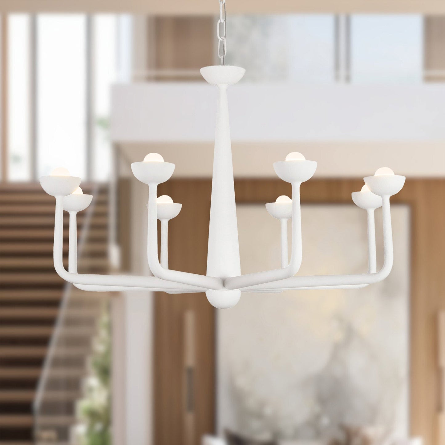 Spade LED Chandelier in Detail.