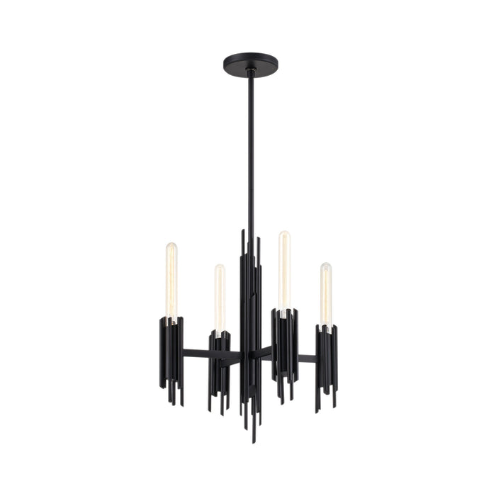 Torres Chandelier in Matte Black/Without Shade (4-Light).