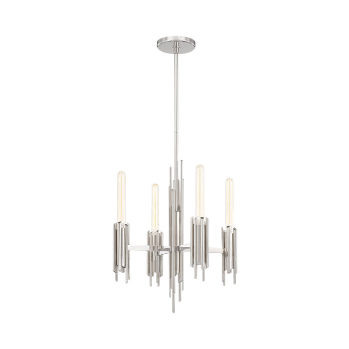 Torres Chandelier in Polished Nickel/Without Shade (4-Light).