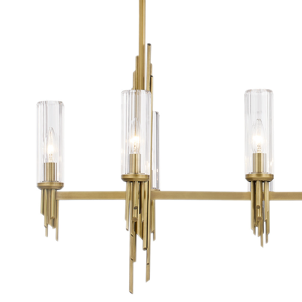 Torres Linear Pendant Light in Detail.