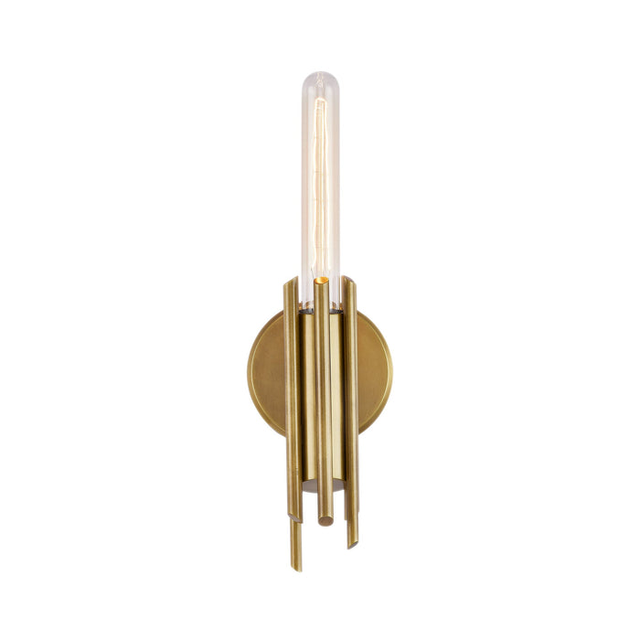 Torres Vanity Wall Light in Vintage Brass/Without Shade (1-Light).