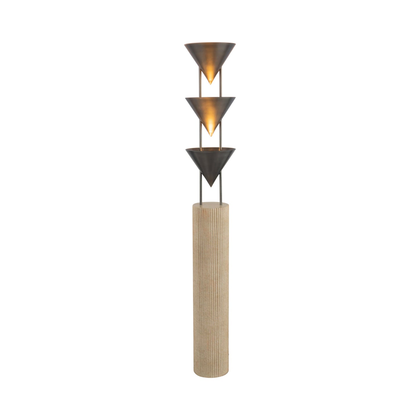 Versus Floor Lamp in Aged Steel.