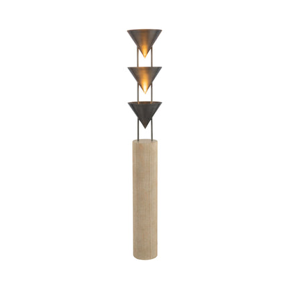 Versus Floor Lamp in Aged Steel.