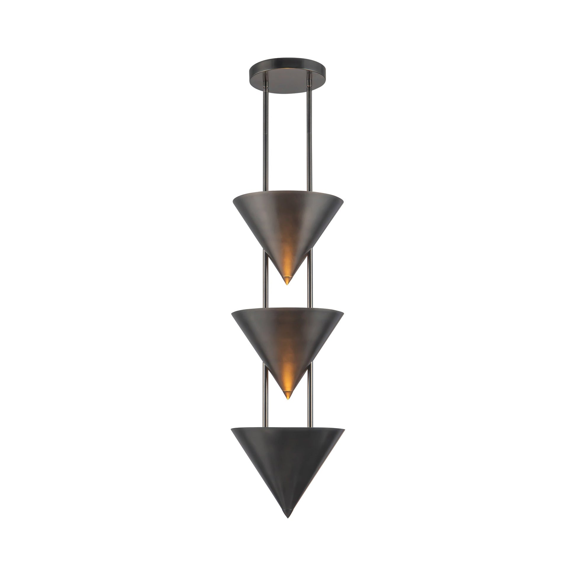Versus Pendant Light in Aged Steel (31-Inch).
