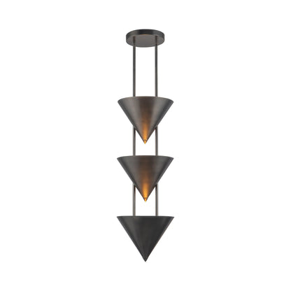 Versus Pendant Light in Aged Steel (31-Inch).