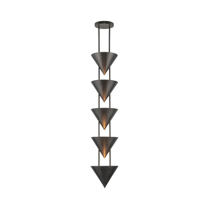 Versus Pendant Light in Aged Steel (51.25-Inch).