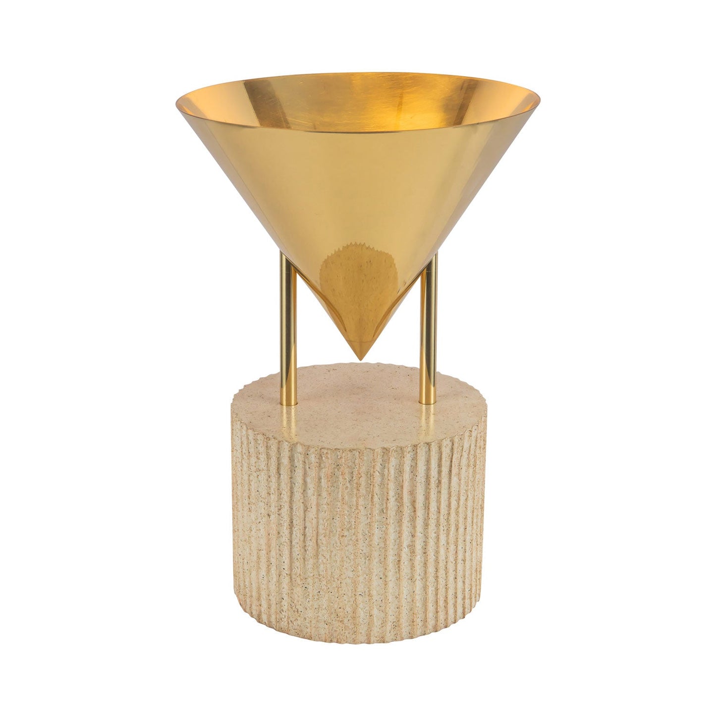 Versus Table Lamp in Patina Brass.