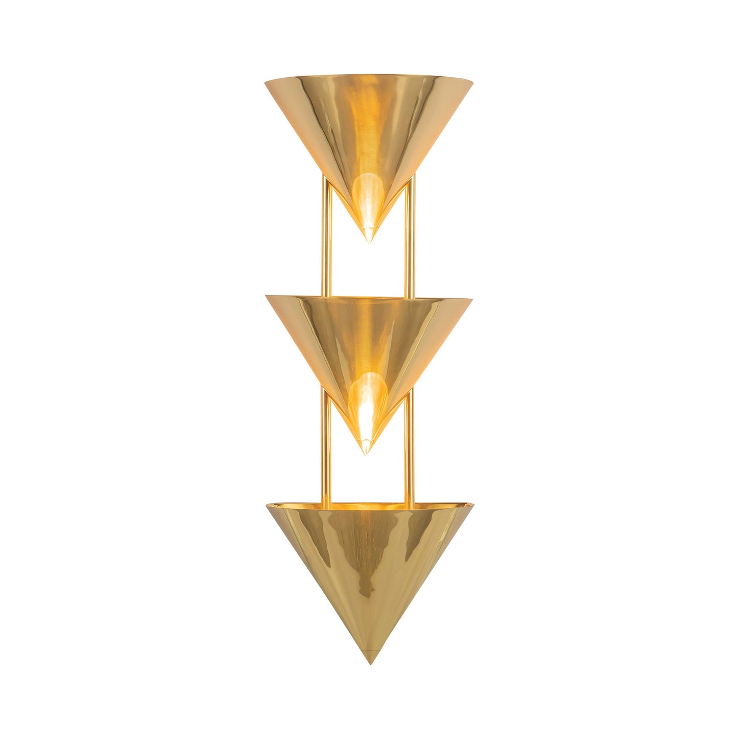 Versus Wall Light in Patina Brass.