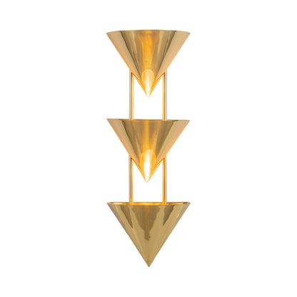 Versus Wall Light in Patina Brass.