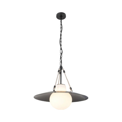 Waverly Pendant Light in Vintage Brass.