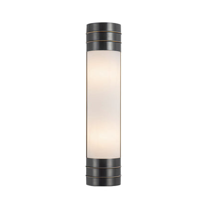 Willard Vanity Wall Light in Urban Bronze/Matte Opal Glass (2-Light).