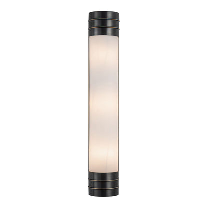 Willard Vanity Wall Light in Urban Bronze/Matte Opal Glass (3-Light).