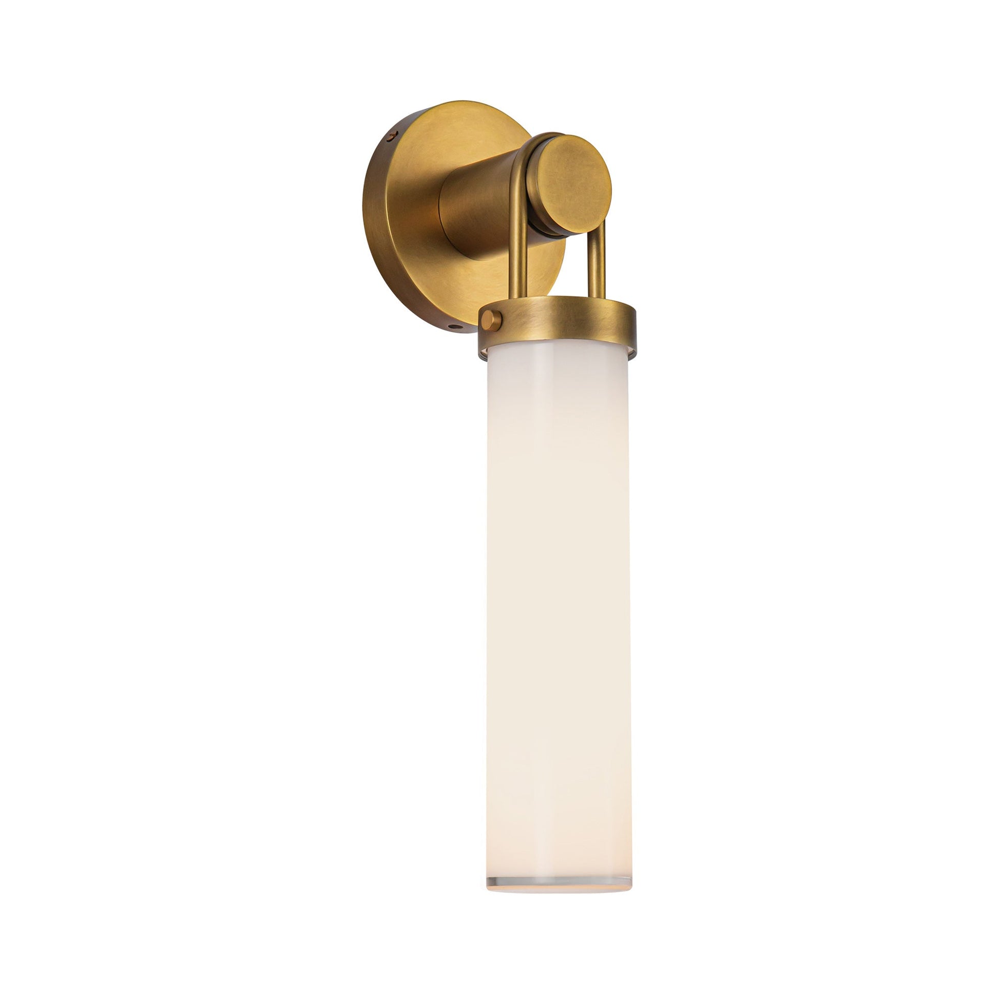 Wynwood Vanity Wall Light in Vintage Brass (1-Light).