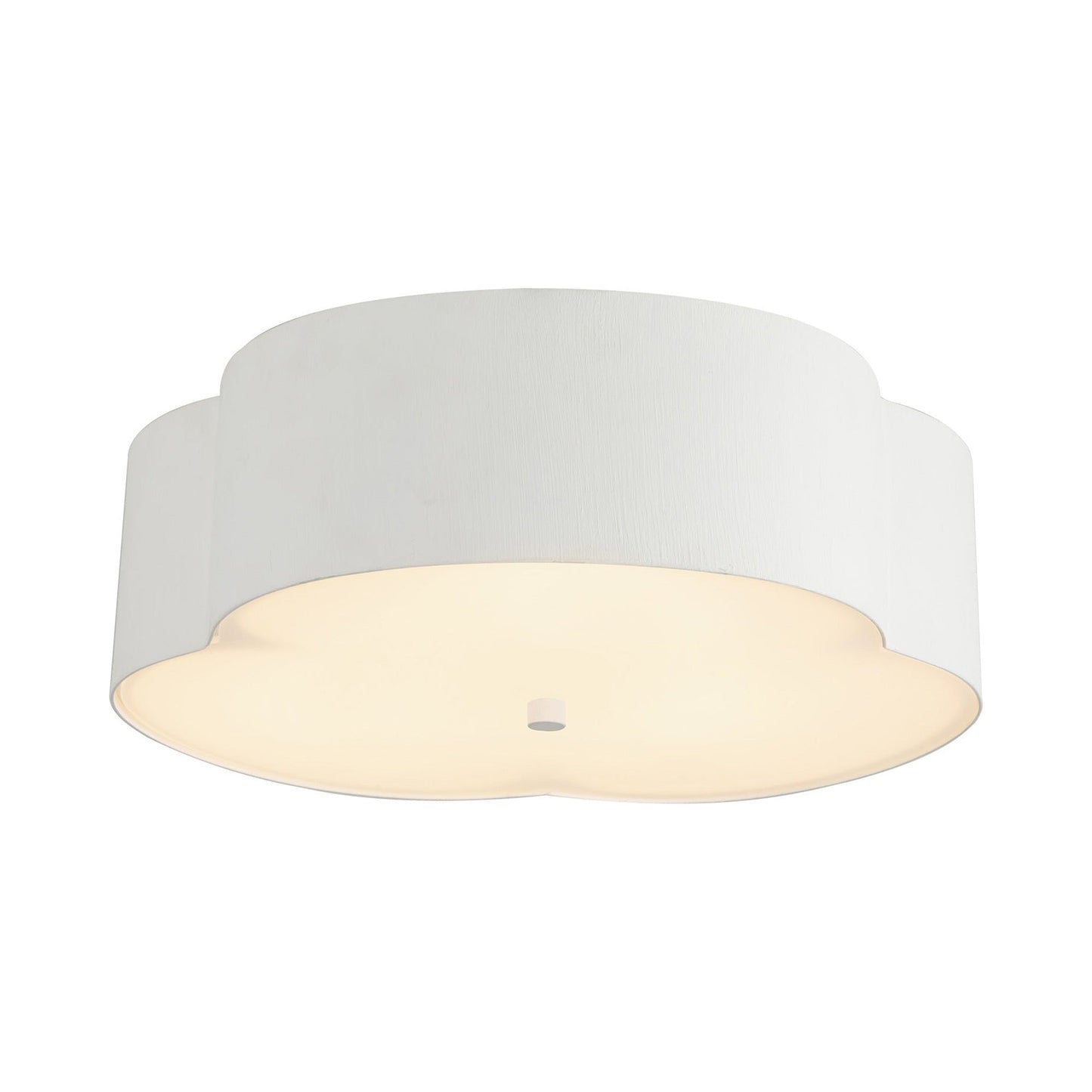 Adella Flush Mount Ceiling Light in Antique White.