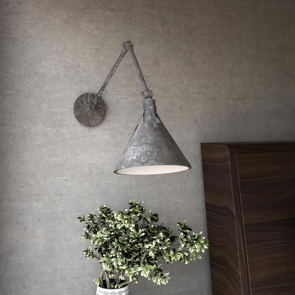 Archer Adjustable Wall Light in Detail.