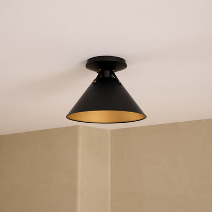 Archer Semi Flush Mount Ceiling Light in Detail.
