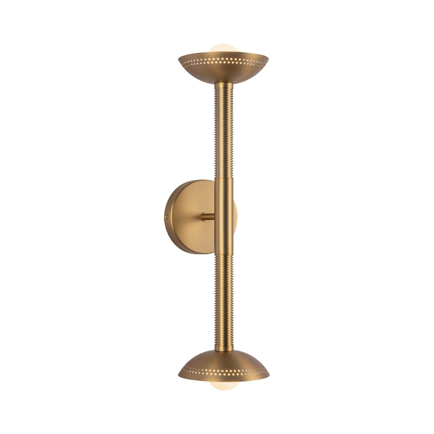Arden LED Bath Vanity Light in Brushed Gold (With Shade).