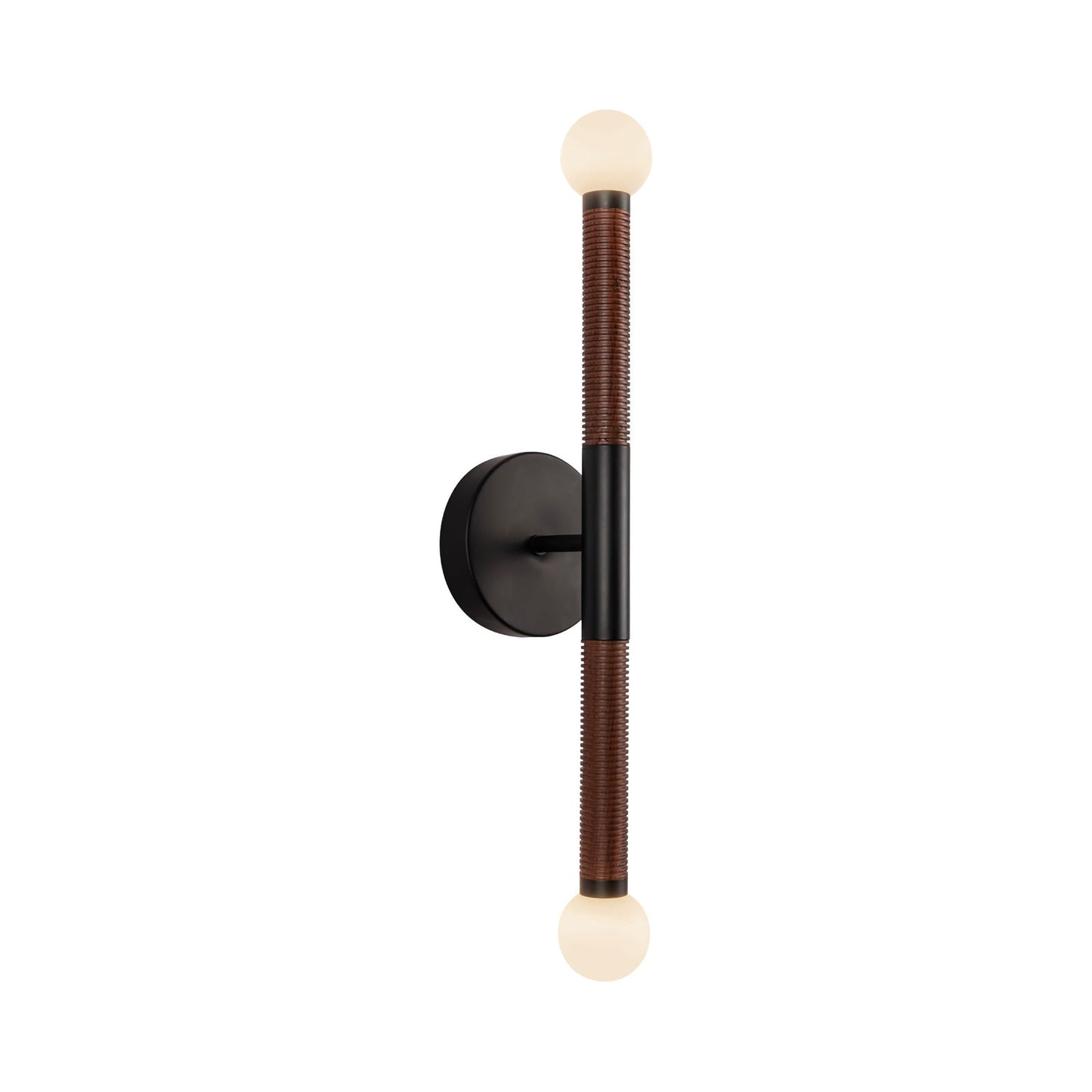 Arden LED Bath Vanity Light in Matte Black (Without Shade).