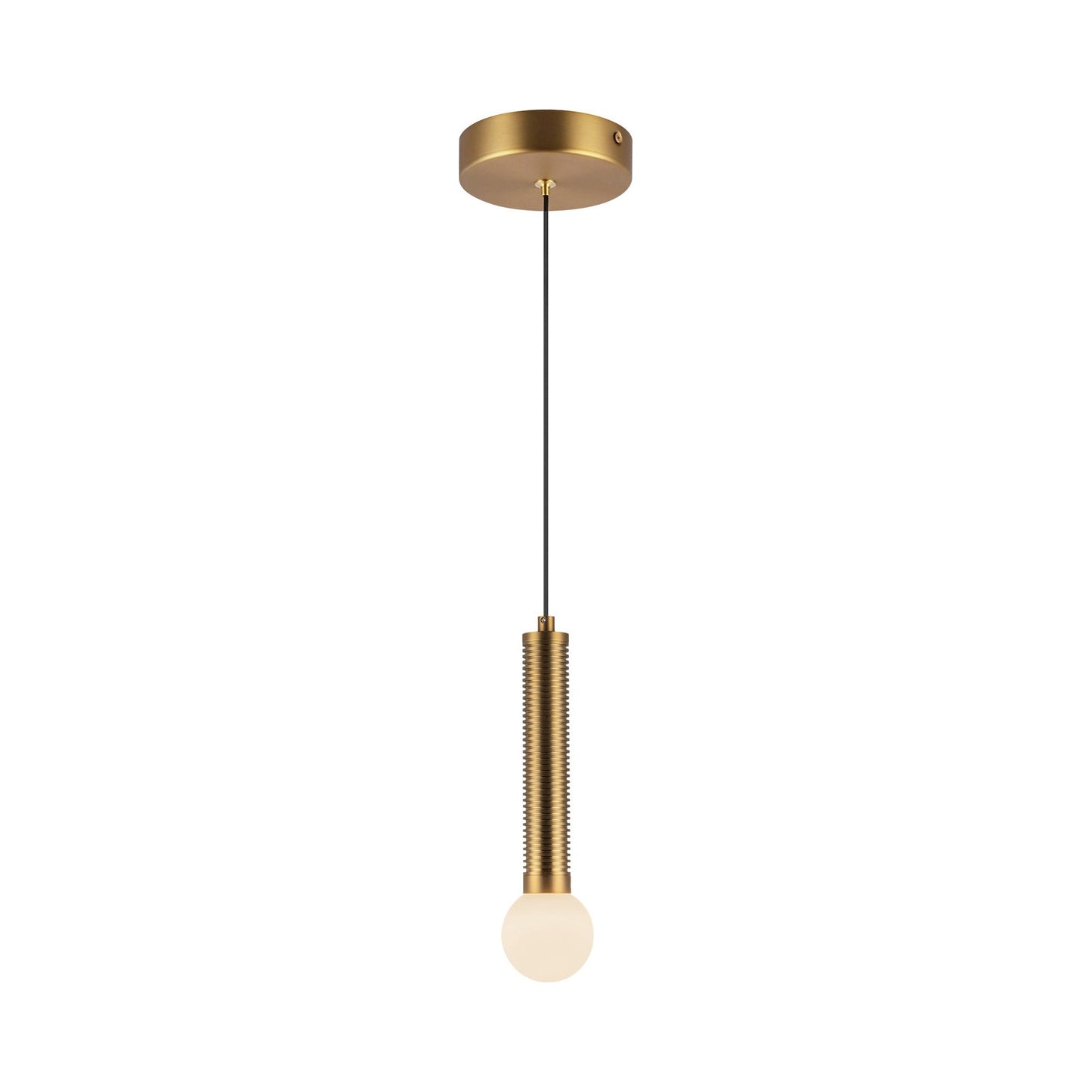 Arden LED Pendant Light in Brushed Gold (Without Shade).