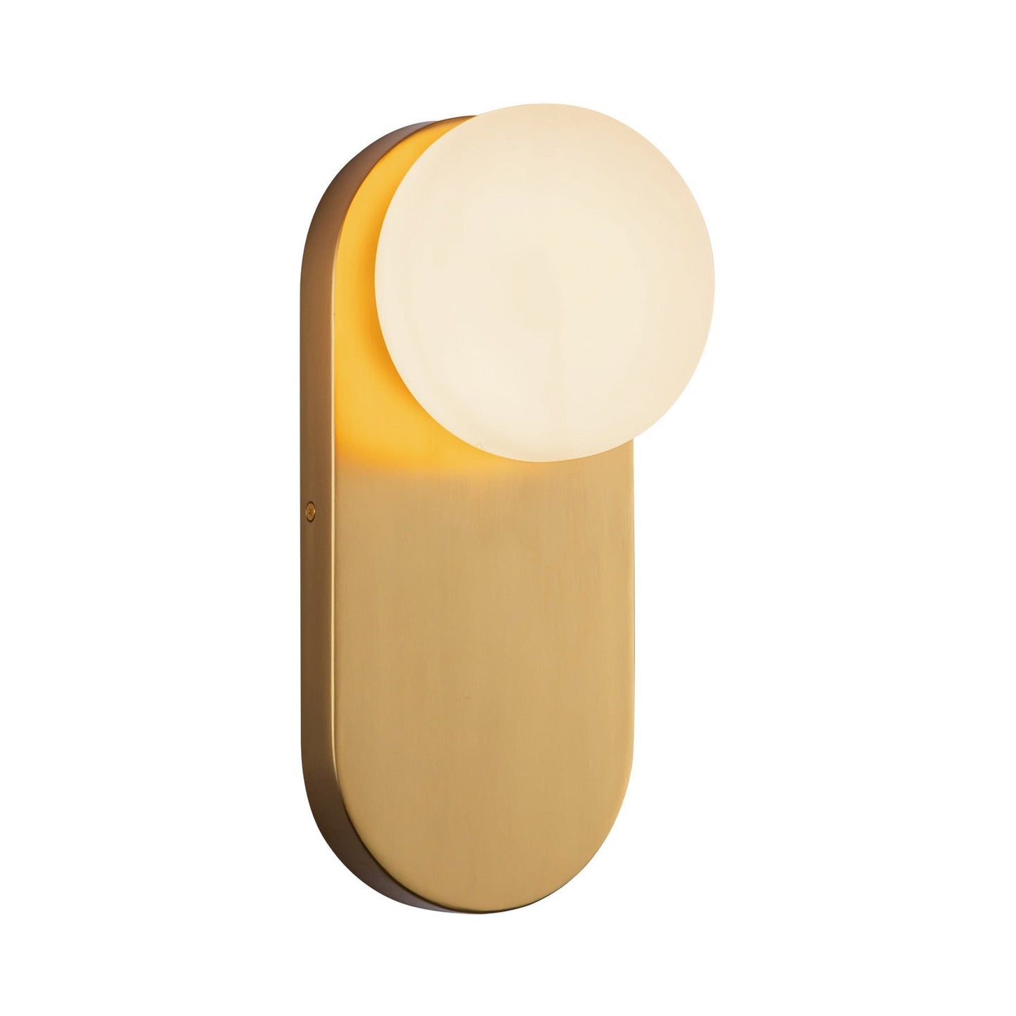 Ariel Bath Wall Light in Brushed Gold.