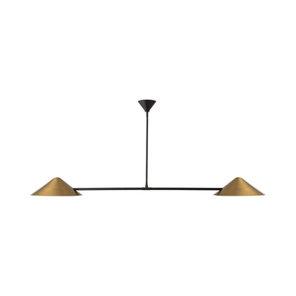 Ashford Linear Pendant Light in Brushed Gold.