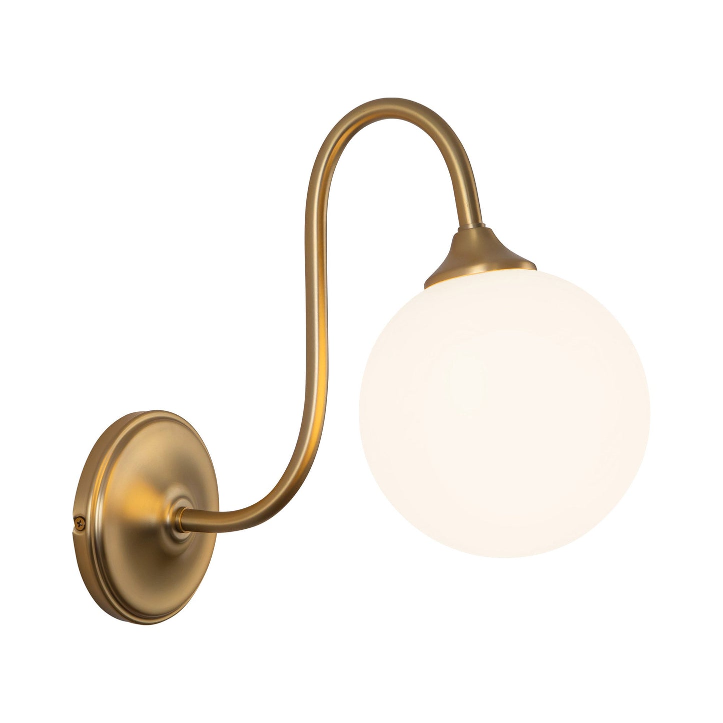 Bancroft Wall Light in Brushed Gold.
