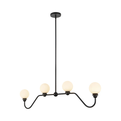 Beckett Linear Pendant Light in Matte Black.
