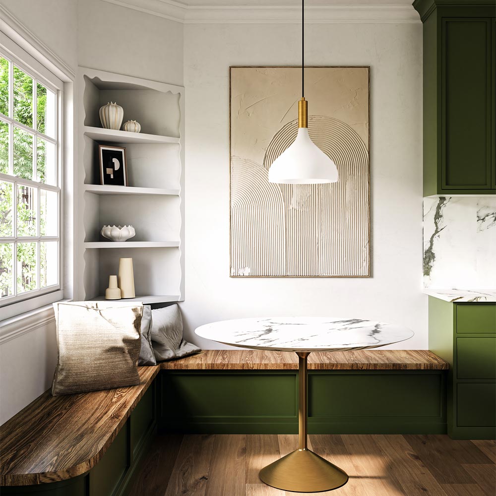 Belleview Pendant Light in living room.