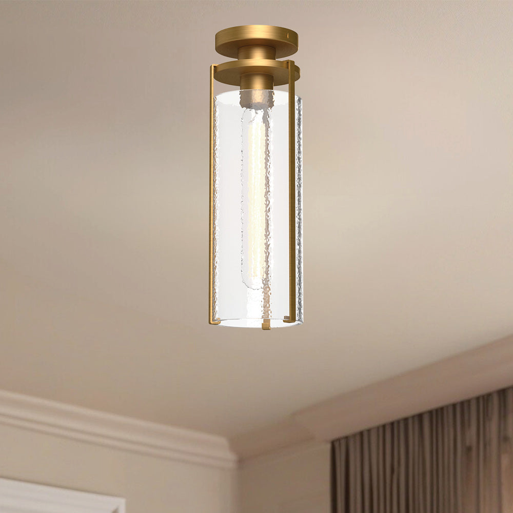 Belmont Flush Mount Ceiling Light in Detail.