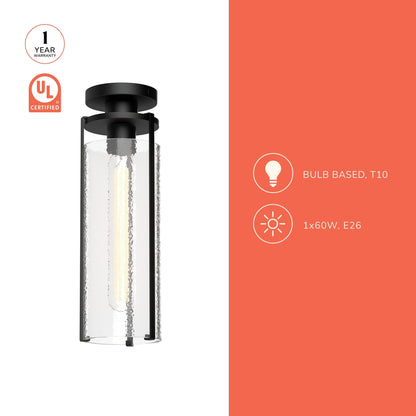 Belmont Flush Mount Ceiling Light in Detail.