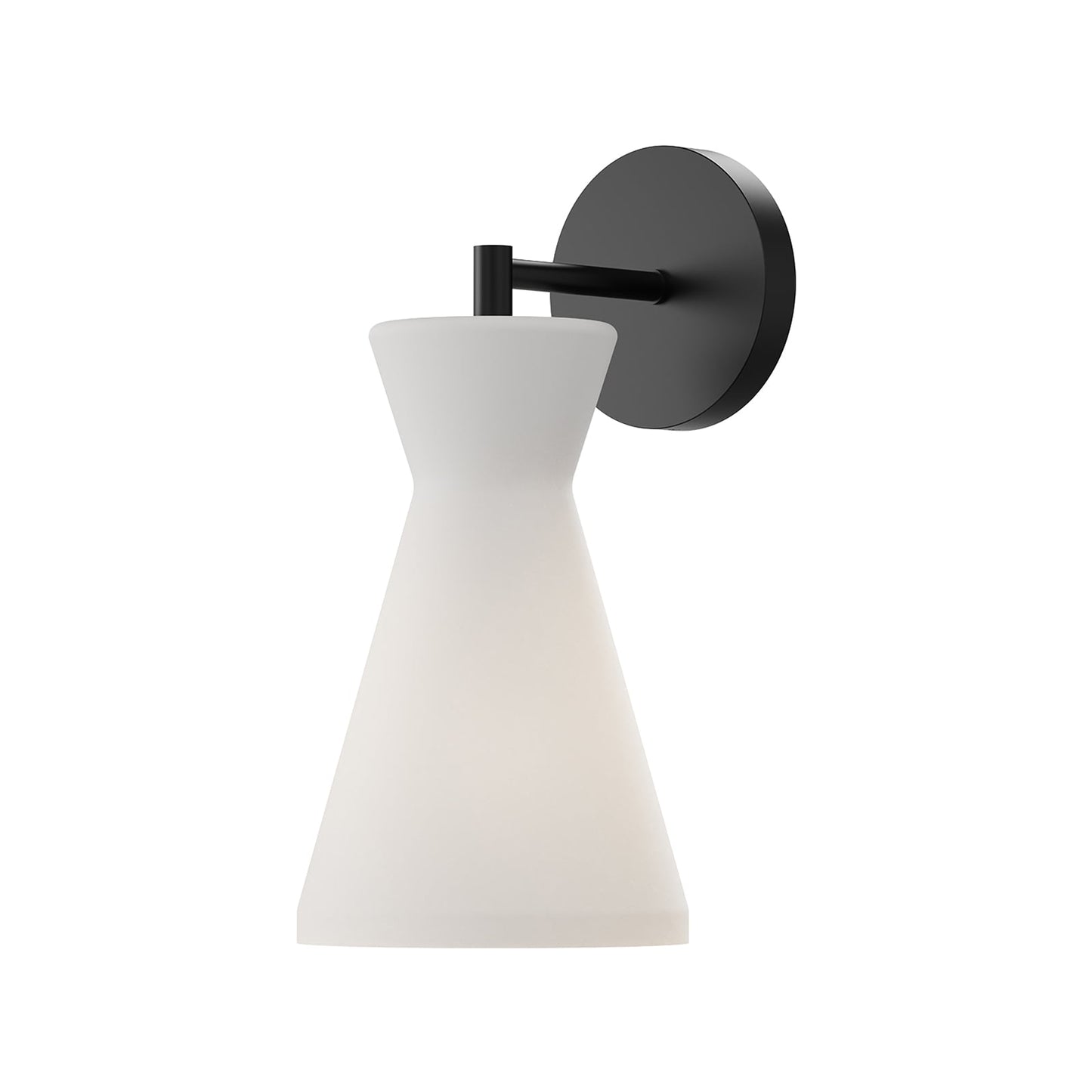 Betty Vanity Wall Light in Matte Black.