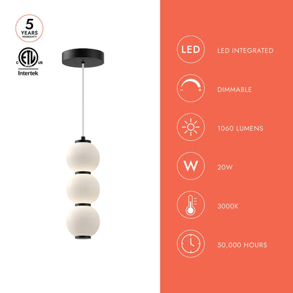 Bijou LED Pendant Light in Detail.